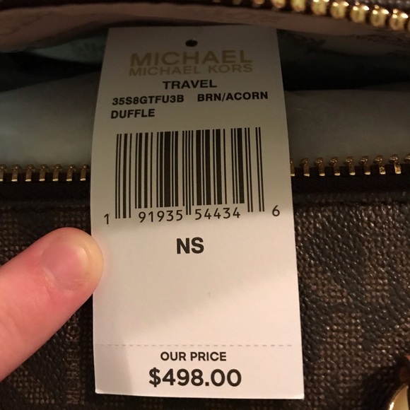 Michael Kors Duffel Bag and luggage tag set - Picture 2 of 5